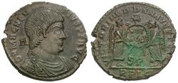 Ancient Coins - Magnentius (AD 350-353) Æ Centenionalis / Two Victories