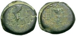 Ancient Coins - Judaea. Hasmonean. Mattathias Antigonos (40-37 BC) Æ 4 Prutot / Cornucopia