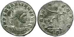 Ancient Coins - Aurelian (AD 270-275) Silvered Æ Antoninianus / Sol