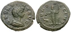 Ancient Coins - Severina (AD 270-275) Æ As / Juno