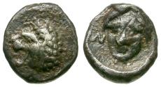 Ancient Coins - Satraps of Caria. Mylassa. Hekatomnos AR Tetartemorion / Lion