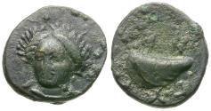 Ancient Coins - Mysia. Gyrneion Æ11 / Mussel Shell