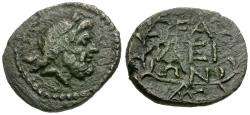 Ancient Coins - Elis. Olympia Æ21 / Zeus