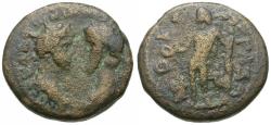 Ancient Coins - Marcus Aurelius (AD 161-180) with Lucius Verus. Judaea. Gaza &#198;20 / Apollo