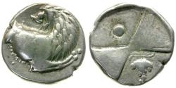 Ancient Coins - Thrace. Cherronesos AR Imitative Hemidrachm / Grapes