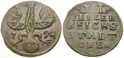 World Coins - German States. Aachen Copper 12 Heller