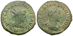 Ancient Coins - Aurelian (AD 270-275) with Vabalathus Æ Antoninianus