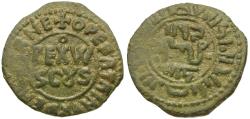 World Coins - Norman Kings of Sicily. William II (1166-1189) Bilingual Æ Follaro