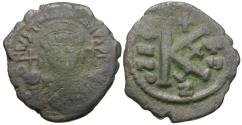 Ancient Coins - *Sear 208* Byzantine Empire. Justinian I (AD 527-565) Æ Half Follis