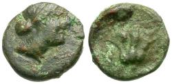 Ancient Coins - Islands off Caria. Rhodes Æ10 / Rose