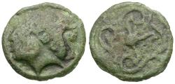 Ancient Coins - Ancient France. Celtic Gaul. Durocasses Tribe Potin