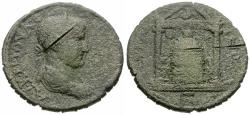 Ancient Coins - Philip I (AD 244-249). Pamphylia. Perge Æ35 / Damnatio