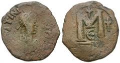 Ancient Coins - *Sear 159* Byzantine Empire. Justinian I (527-565) Æ Follis