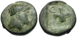 Ancient Coins - Caria. Stratoniceia. Imitative Æ11 / Eagle