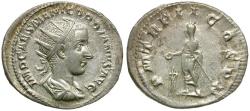 Ancient Coins - Gordian III (AD 238-244) AR Antoninianus / Emperor Sacrificing