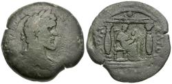 Ancient Coins - Antoninus Pius (AD 138-161). Egypt. Alexandria Æ Drachm / Isis in Temple