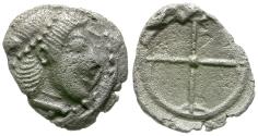 Ancient Coins - Sicily. Syracuse AR Litra / Wheel