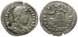 Ancient Coins - Valentinian I (AD 364-375) AR Siliqua / Roma