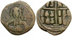 Ancient Coins - *Sear 1823* Byzantine Empire. Anonymous. Class B Æ Follis