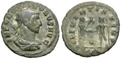 Ancient Coins - Probus (AD 276-282) Silvered Æ Antoninianus / Emperor and Jupiter