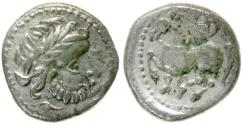 Ancient Coins - Celtic Tribes. Eastern Europe. Dachreiter Type. Imitative of Philip II (359-336 BC) of Macedon AR Drachm