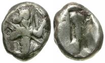 Ancient Coins - Persian Empire. Achaemenids. Time of Xerxes II - Ataxerxes II (420-375 BC) AR Siglos