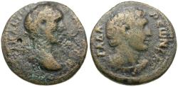 Ancient Coins - Antoninus Pius (AD 138-161). Decapolis. Gadara Æ25 / Melqart-Herakles