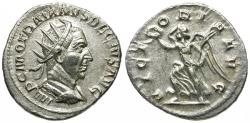 Ancient Coins - Trajan Decius (AD 249-251) AR Antoninianus / Victory