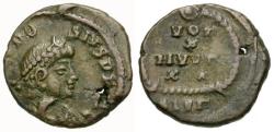 Ancient Coins - Theodosius I (AD 379-395) Æ13 / Votive