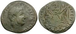 Ancient Coins - Decentius, Caesar (AD 350-353) Æ3 / Two Victories