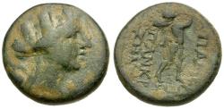 Ancient Coins - Phrygia. Apameia Æ17 / Marsyas