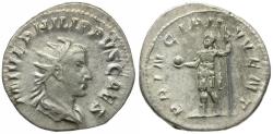 Ancient Coins - Philip II, as Caesar (AD 244-247) AR Antoninianus / Emperor