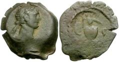 Ancient Coins - Trajan (AD 98-117). Egypt. Alexandria Æ Dichalkon / Vase