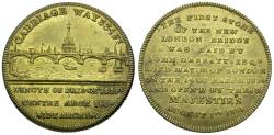 World Coins - England. New London Bridge Opened Brass 28mm Medalet