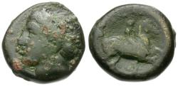 Ancient Coins - Kings of Macedon. Philip II (359-336 BC) Æ16 / Youth on Horse