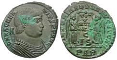 Ancient Coins - Magnentius (AD 350-353) Æ Centenionalis / Victories