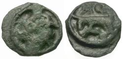 Ancient Coins - Ancient France. Celtic Gaul. Turones Tribe Potin / Bull