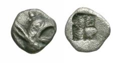 Ancient Coins - Ionia. Phokaia AR Tetartemorion / Griffin