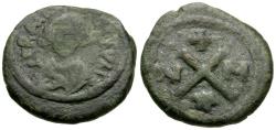 Ancient Coins - *Sear 715* Byzantine Empire. Revolt of the Heraclii (AD 608-610) Æ 10 Nummi