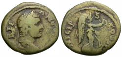 Ancient Coins - Caracalla (AD 197-217). Macedon. Stobi Æ22 / Nike