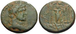 Ancient Coins - Caracalla (AD 198-217). Phoenicia. Berytus Æ24 / Astarte in Temple