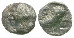 Ancient Coins - Greek Philistia. Uncertain mint. Imitating Attica. Athens AR Obol / Owl