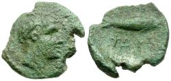 Ancient Coins - Arkadia. Psophis Æ Chalkous / Fish