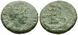 Ancient Coins - Hadrian (AD 117-138). Phoenicia. Tripolis Æ19 / Nike
