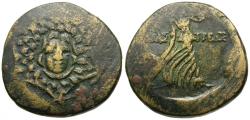 Ancient Coins - Paphlagonia. Amastris Æ22 / Aegis