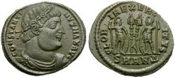 Ancient Coins - Constantine I the Great (AD 310-337) Æ3 / Soldiers