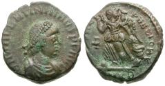 Ancient Coins - Valentinian II (AD 375-392) Æ4 / Victory