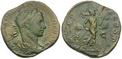 Ancient Coins - Severus Alexander (AD 222-235) Æ Sestertius / Mars