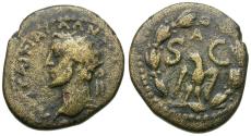 Ancient Coins - Antoninus Pius (AD 138-161). Seleucis and Pieria. Antioch &#198;19 / Eagle in Wreath