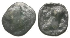Ancient Coins - Greek Philistia. Uncertain mint. Imitating Attica. Athens AR Hemiobol / Owl